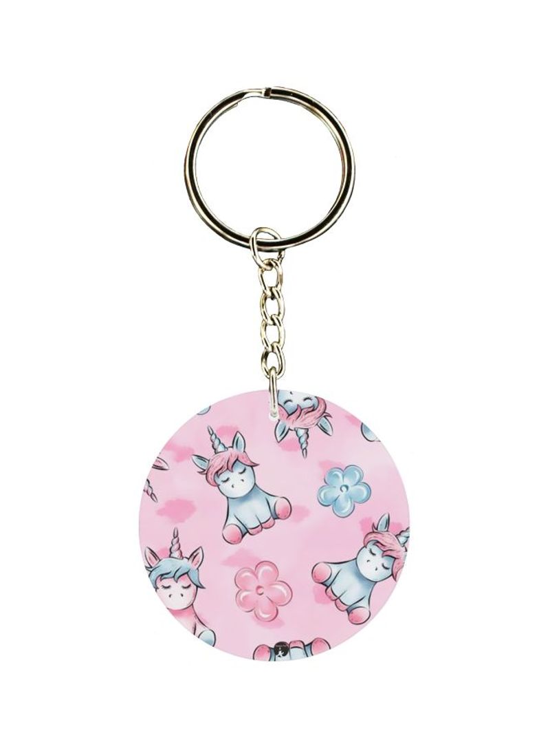 RKN Unicorn Printed Single Sided Keychain