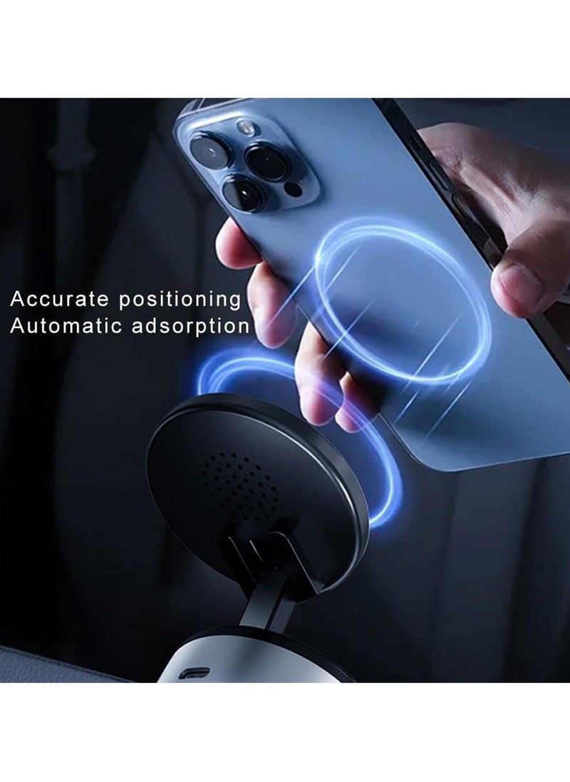 TIGER Phone Holder Vacuum Electric Magnetic Suction Car Mount – 360° Rotation, Hands-Free Shower Phone Holder, Electric Suction Cup Magnetic Mount for All Smooth Surfaces (Black) - Image 3