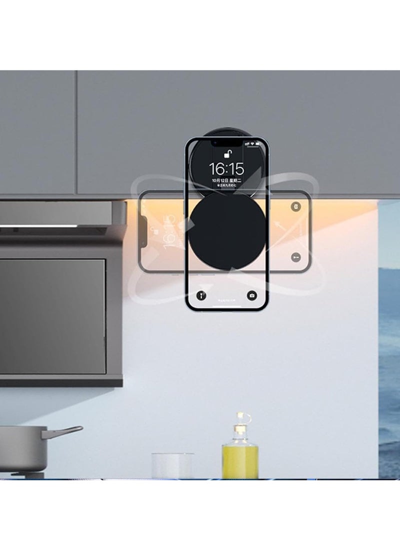 TIGER Phone Holder Vacuum Electric Magnetic Suction Car Mount – 360° Rotation, Hands-Free Shower Phone Holder, Electric Suction Cup Magnetic Mount for All Smooth Surfaces (Black) - Image 5