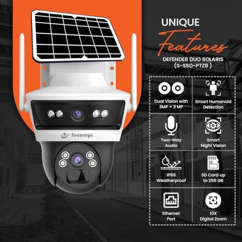 Secureye 4G/5G Dual Lens Solar CCTV Camera -Solaris - Image 5