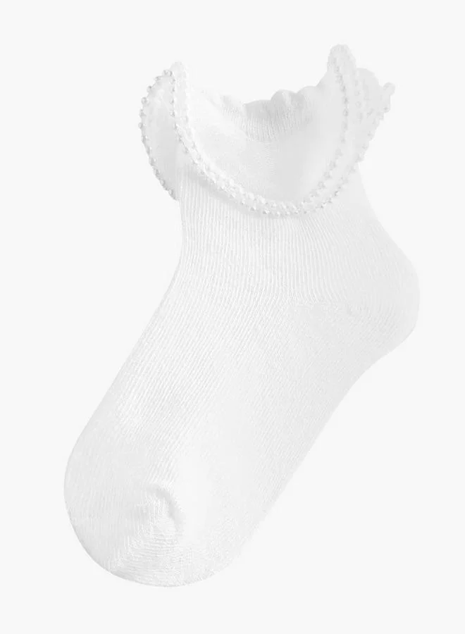 سيليست Pack of 2 Girls Socks with Pearl Frill Detail Ramadan Collection