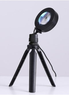 Generic 16 Colors Portable Modern Style Antique Designed Sunset Projection Light Lamp with Tripod and Remote-Controller Multicolour 27 x 12 x 12cm ﻿  - Image 2