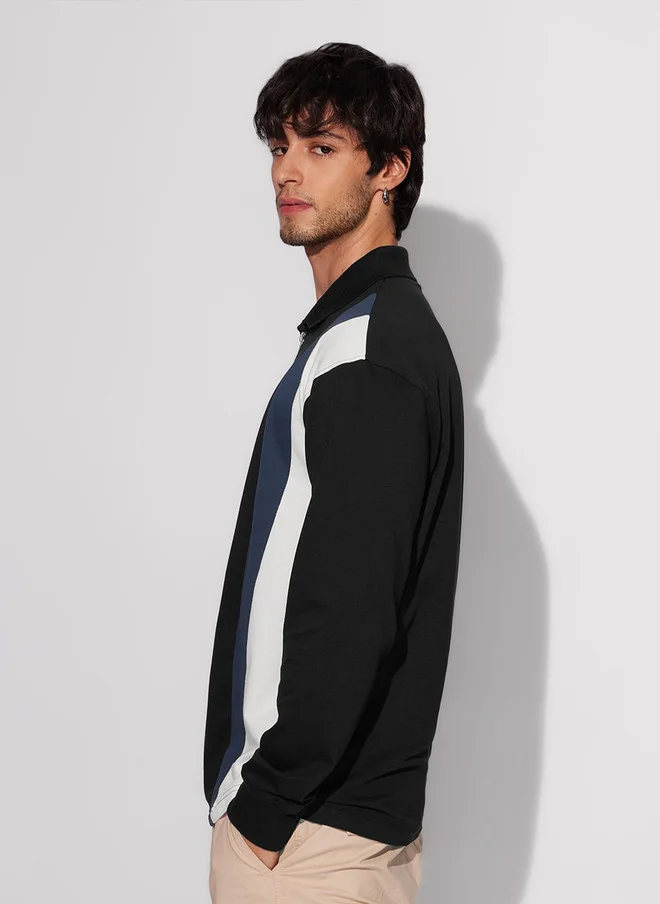 The Souled Store  The Souled Store Men Regular Fit Printed Multicolor Rugby Polo  | Best Price UAE