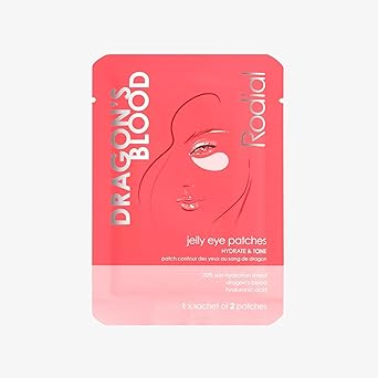 Rodial Dragons Blood Jelly Eye Patches 1 Sachet Elasticity and Firmness Hyaluronic acid and Dragons Blood for Plumping and Deep Hydration Makeup Prep - Image 1