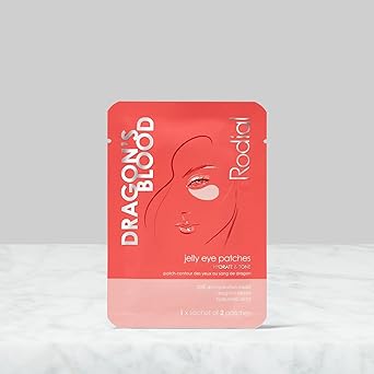 Rodial Dragons Blood Jelly Eye Patches 1 Sachet Elasticity and Firmness Hyaluronic acid and Dragons Blood for Plumping and Deep Hydration Makeup Prep - Image 2