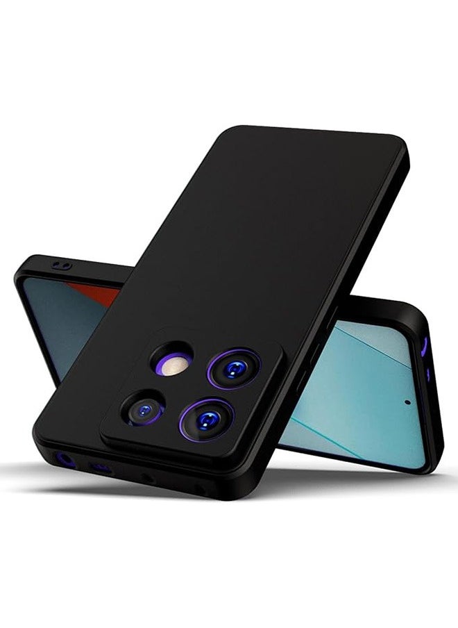 Generic Case for Xiaomi Redmi Note 13 5G, Soft TPU Thin Protective Phone Cover with Matte Finish, Anti-Fall Drop Protection, Anti-Fingerprints, Shockproof Case for Xiaomi Redmi Note 13 5G (Black)  - Image 4