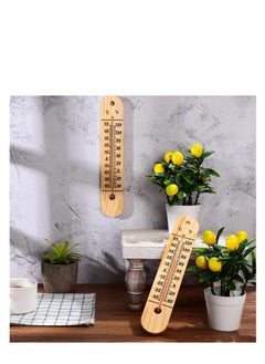 Excefore Wall Thermometer, Indoor Outdoor Thermometers, 10.5 Inch Wooden Double Scales Thermometer, for Home, Office, Patio, Porch, Warehouse, Greenhouse Garden Weather (3 Pcs)  - Image 4
