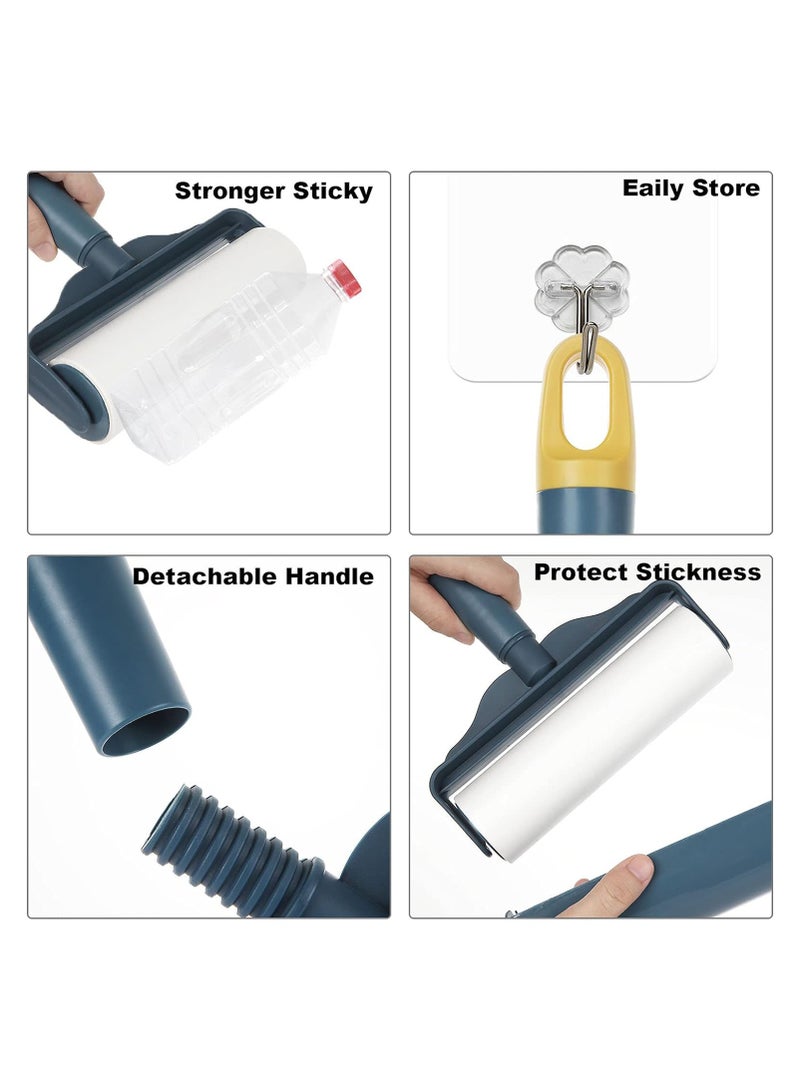 Pet Hair Lint Roller Set - 720 Sheets, 12 Refills, Extra Sticky - Dog Cat Hair Remover for Furniture, Clothes, Carpet, Couch - Large Roller, 2 Handles - Image 5