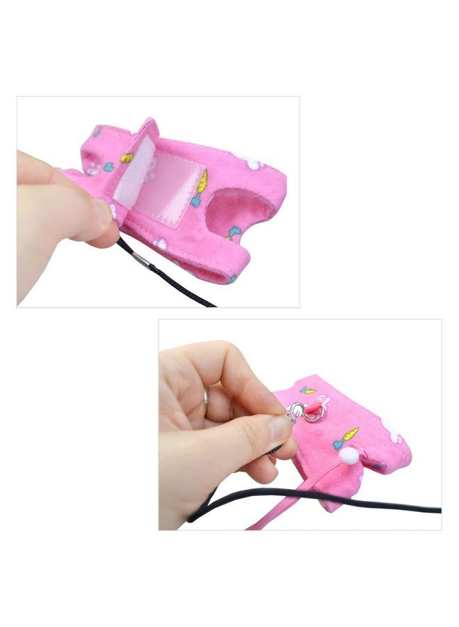 vomvomp Sugar Glider Harness and Leash Set Adjustable Comfort Harness for Sugar Glider Small Animal Training Walking Vest Leash - Image 4
