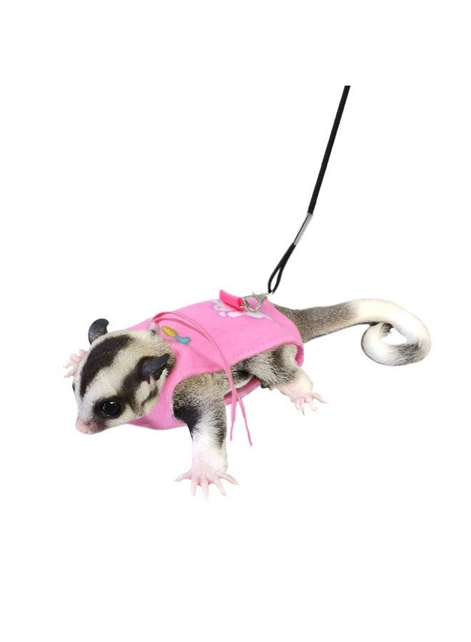 vomvomp Sugar Glider Harness and Leash Set Adjustable Comfort Harness for Sugar Glider Small Animal Training Walking Vest Leash - Image 1