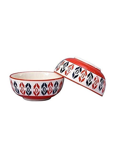 Caffeine caffeine Ceramic Handmade Arrow Pattern Combo Set (Set of 4)  - Image 2
