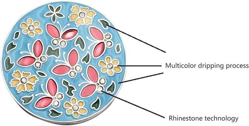 Blue Portable Folding Bag Hanger Hook Sturdy Zinc Alloy for Home Office Cafe - Image 4