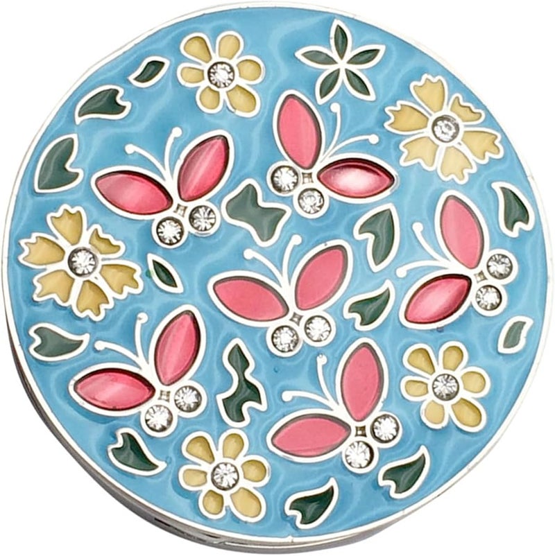 Blue Portable Folding Bag Hanger Hook Sturdy Zinc Alloy for Home Office Cafe - Image 1