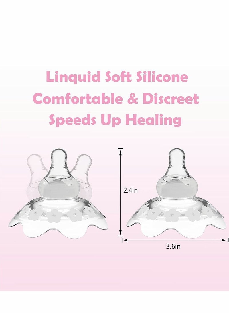 KASTWAVE Contact Nipple Shield for Breastfeeding, Upgraded Assist Perfect Nursing Mothers with Inverted Sore Carrying Case, BPA BPS Free - Image 5