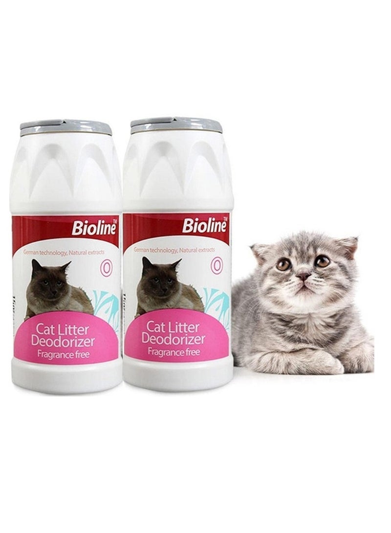Bioline Cat Litter Deodorizer Litter Freshener Powder 2X425g - Image 1