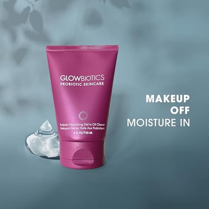 Glowbiotics جل-زيت منظف غلوبيوتكس بروبيوتيك: مزيل مكياج لطيف مع فيتامين C - يزيل المكياج والزيوت وواقي الشمس بفعالية، 4 أونصة سائلة - Image 2