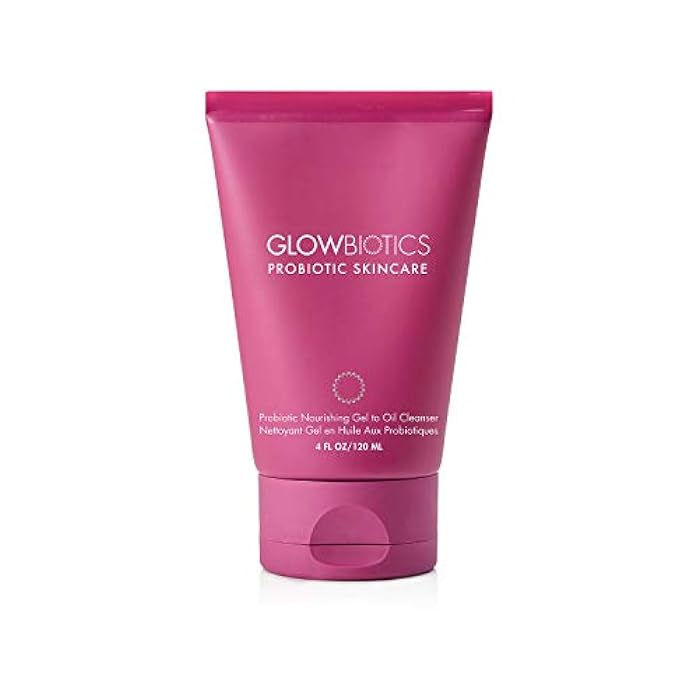 Glowbiotics جل-زيت منظف غلوبيوتكس بروبيوتيك: مزيل مكياج لطيف مع فيتامين C - يزيل المكياج والزيوت وواقي الشمس بفعالية، 4 أونصة سائلة - Image 1