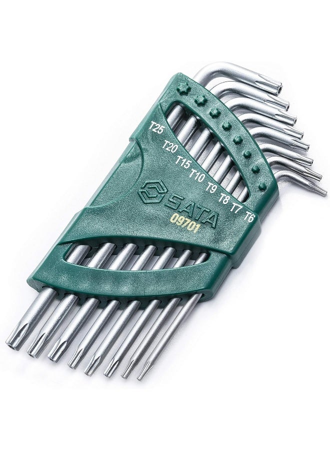 ساتا مجموعة مفاتيح توركس مقاومة للتلاعب من ساتا، 8 قطع، T6، T7، T8، T9، T10، T15، T20، T25 - Image 1