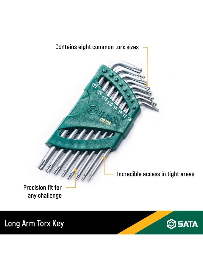 ساتا مجموعة مفاتيح توركس مقاومة للتلاعب من ساتا، 8 قطع، T6، T7، T8، T9، T10، T15، T20، T25 - Image 3