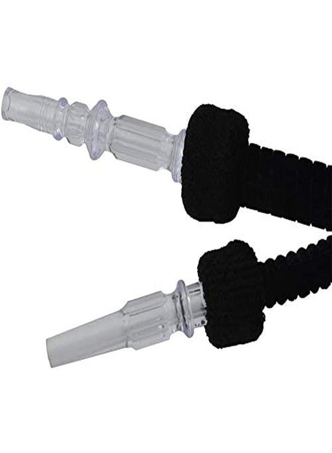 Afoosoo Hookah Hose Shisha Washable Plush Pipe 6ft with Mini Ice Bag Detachable Mouth Tip Smoke Hose Hookah Shisha Pipe for Hookah Accessories (Black) - Image 4