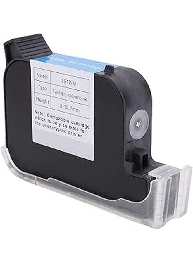 Black Ink Cartridge Replacement 42ml Quick Drying for Handheld Printers 12.7mm Nozzle - Image 1