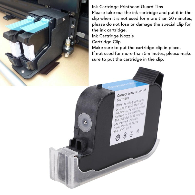 Black Ink Cartridge Replacement 42ml Quick Drying for Handheld Printers 12.7mm Nozzle - Image 4