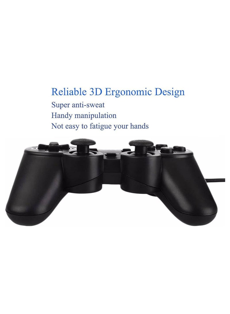 Wired Game Controller Double Shock Gamepad USB - Image 4