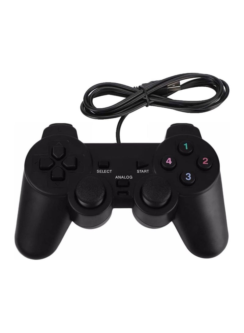 Wired Game Controller Double Shock Gamepad USB - Image 2