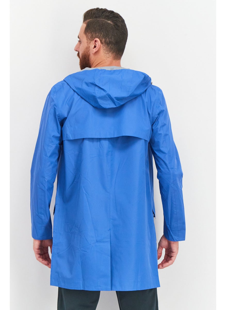 SELECTED - Men Plain Windbreaker Jacket,  Blue - Image 1