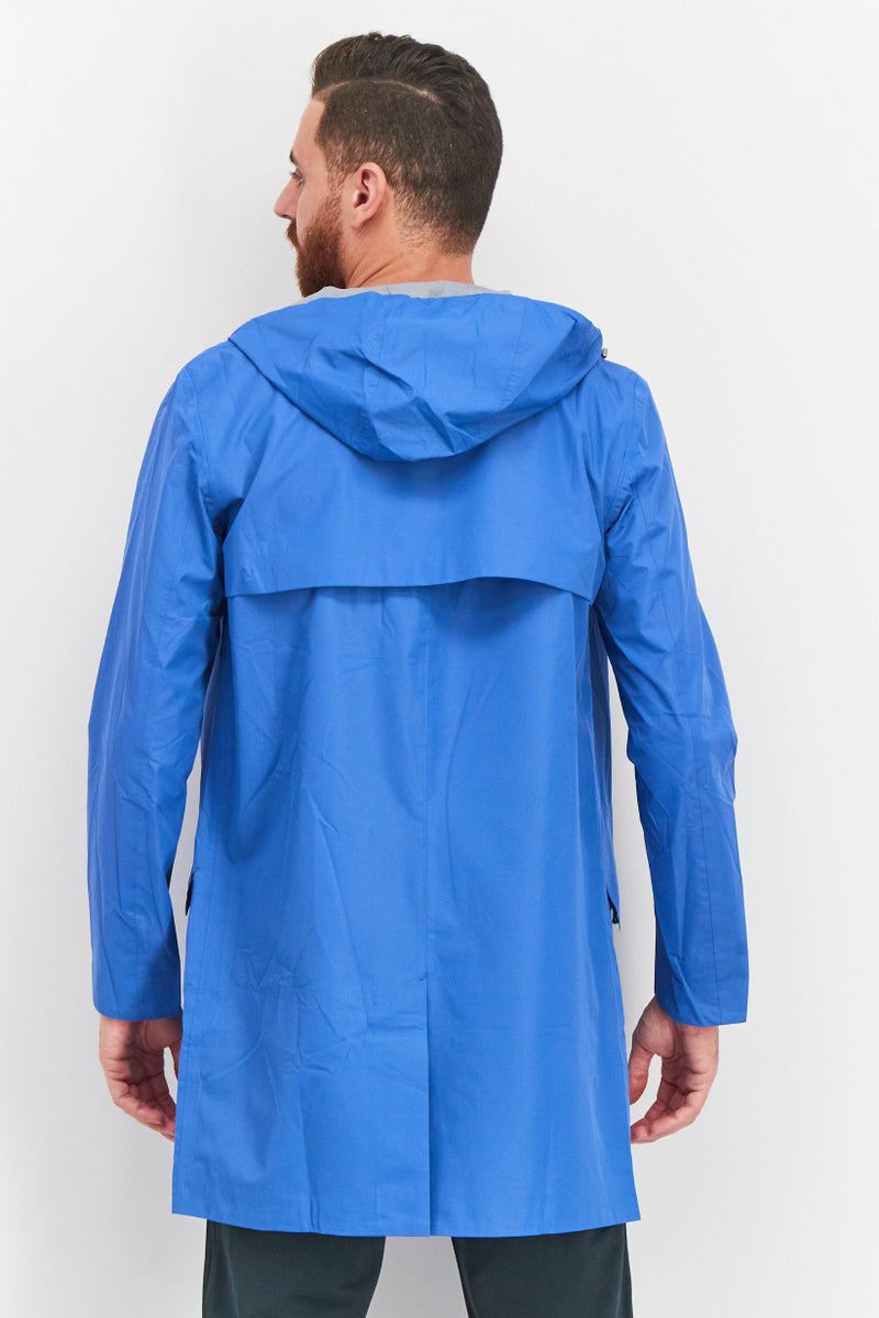SELECTED Men Plain Windbreaker Jacket,  Blue - Image 4