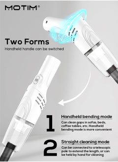 Handheld Vacuum Cleaner 2 in 1, Cordless Stick Cleaner, 120w 6000Pa Strong Suction, Large Capacity Central Filtration System for Carpets, Hard Floors, Stairs and Hair - pzsku/Z5A52BD5547854F998DCBZ/45/_/1723615575/009de111-a3c5-4021-980b-1bc620108578