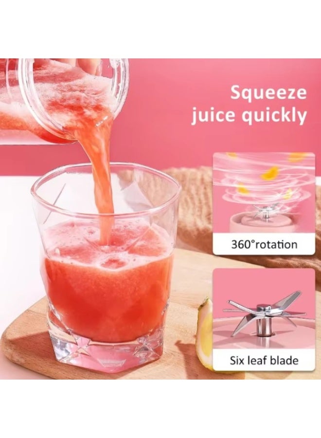 REBENUO Portable mini electric blender, USB powered, self-cleaning, fast, for preparing fresh fruit juices and ice - Image 5