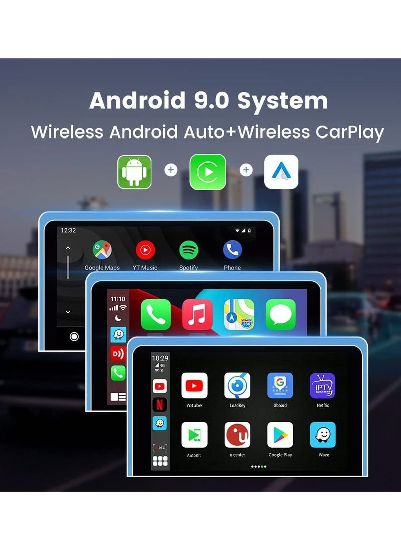 Carlinkit - CarlinKit Dash Cam with Wireless CarPlay & Wireless Android Auto Adapter Dash Camrea , 4G+64G, Built in GPS, Support YouTube, Netflix - Image 1