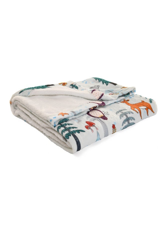 منترا بطانية أطفال مايكروفيبر ( Super Soft Printed ) Forest  Design  - Image 2
