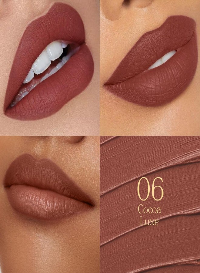 جلام 21 أحمر شفاه Glam21 Adore الكريمي غير اللامع للنساء، 3.5 غرام | مقاوم للتلطخ والانتقال | لون غني ولمسة نهائية جريئة | ناعم وخفيف الوزن | يدوم حتى 12 ساعة | كاكاو فاخر - Image 4