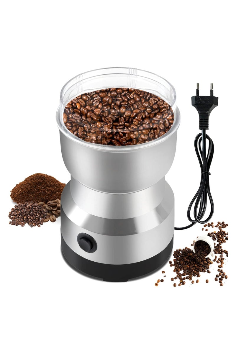 أداة طحن حبوب القهوة الكهربائية متعددة الأغراض من الاستانلس لطحن البذور والتوابل والأعشاب والمكسرات بقوة 300 وات - Image 3