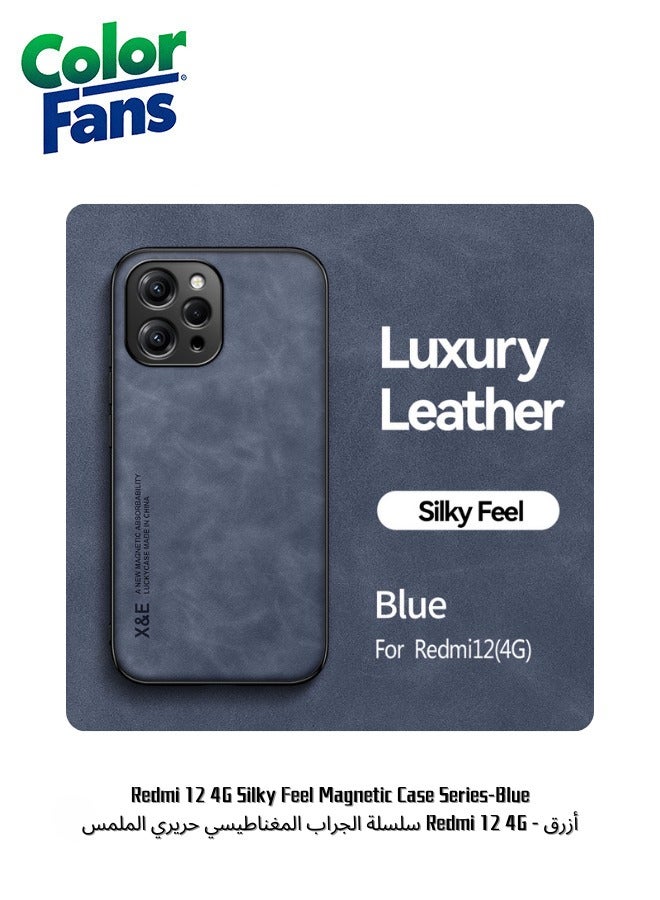 Redmi 12 4G Silky Feel Magnetic Case Series-Blue