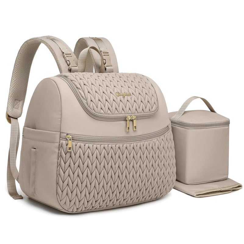 Qualyphant Breast Pump Bag for Spectra S1S2  Medela  Insulated Cooler Bag 14 Laptop Sleeve Diaper Backpack with Changing Pad  Lightweight Waterresistant  Stylish for Work Travel - Image 1