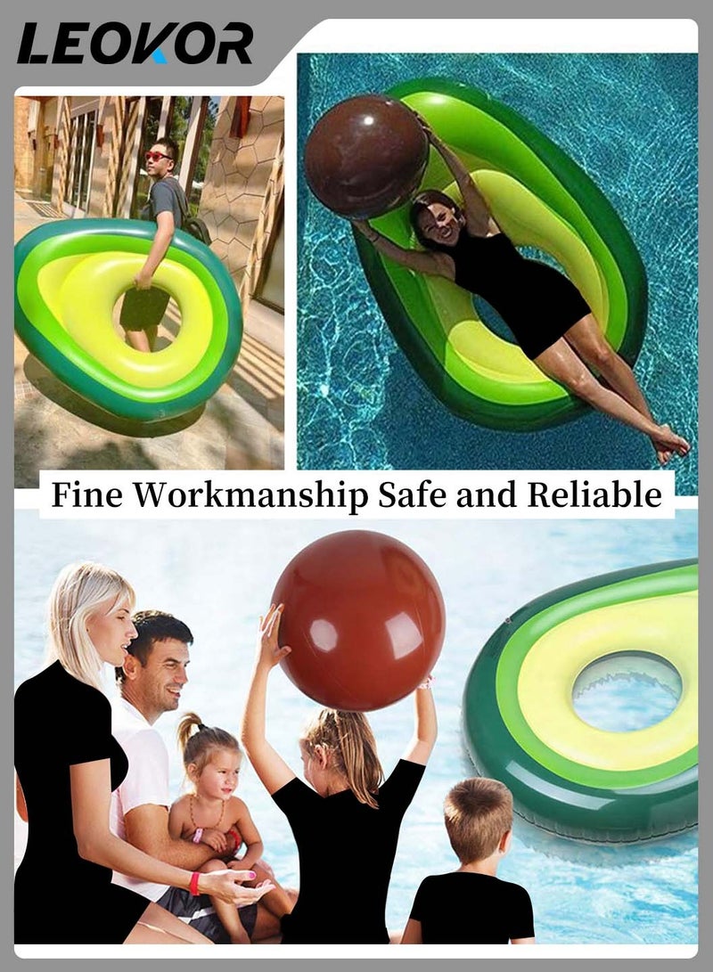 LEOKOR Swimming Ring,Inflatable Kickboard,Sofa Floating Chair Bed,with Ball and Manual Air Pump,Very Suitable for Water Parties and Summer Beaches - Image 4