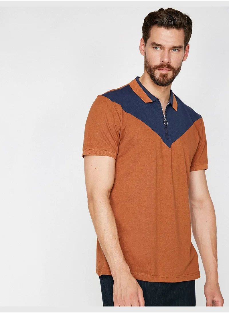 KOTON Polo Neck T-Shirt