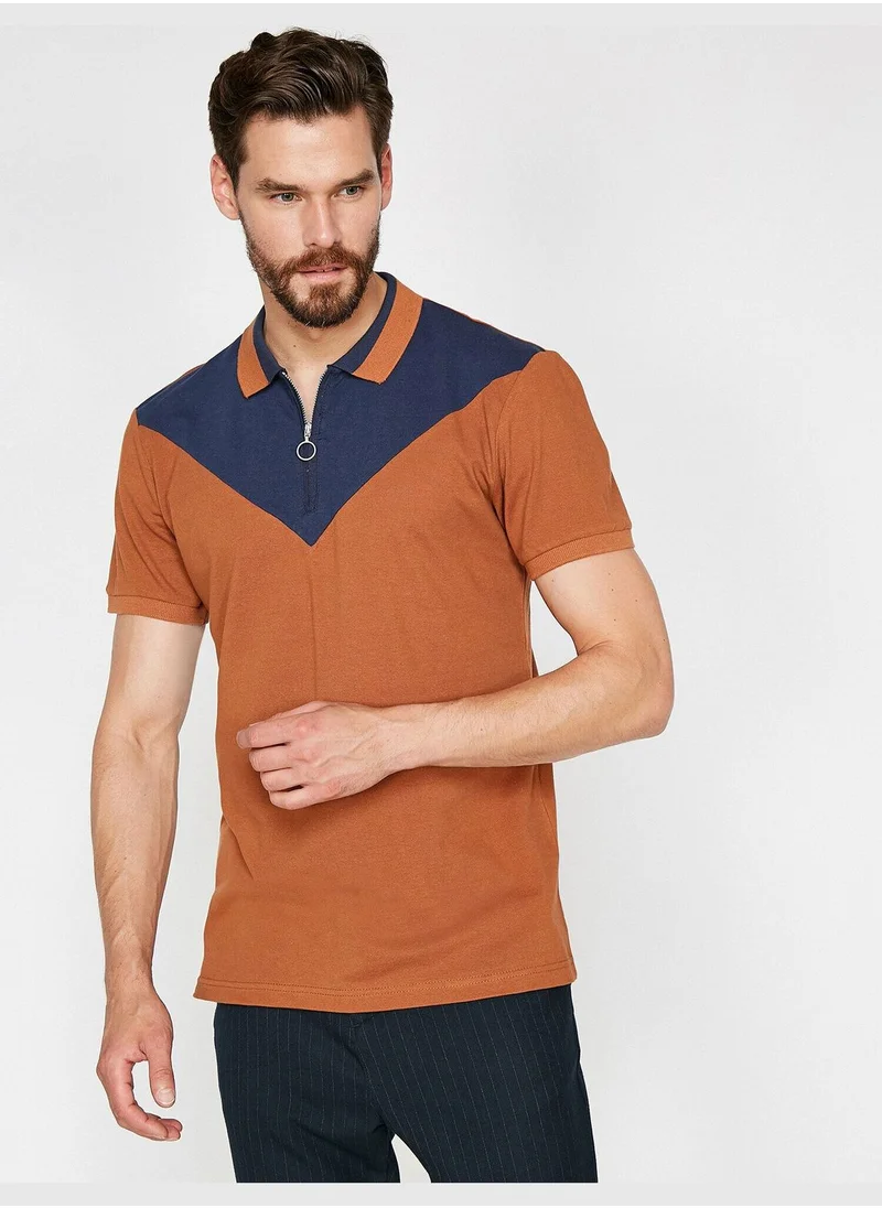 KOTON Polo Neck T-Shirt