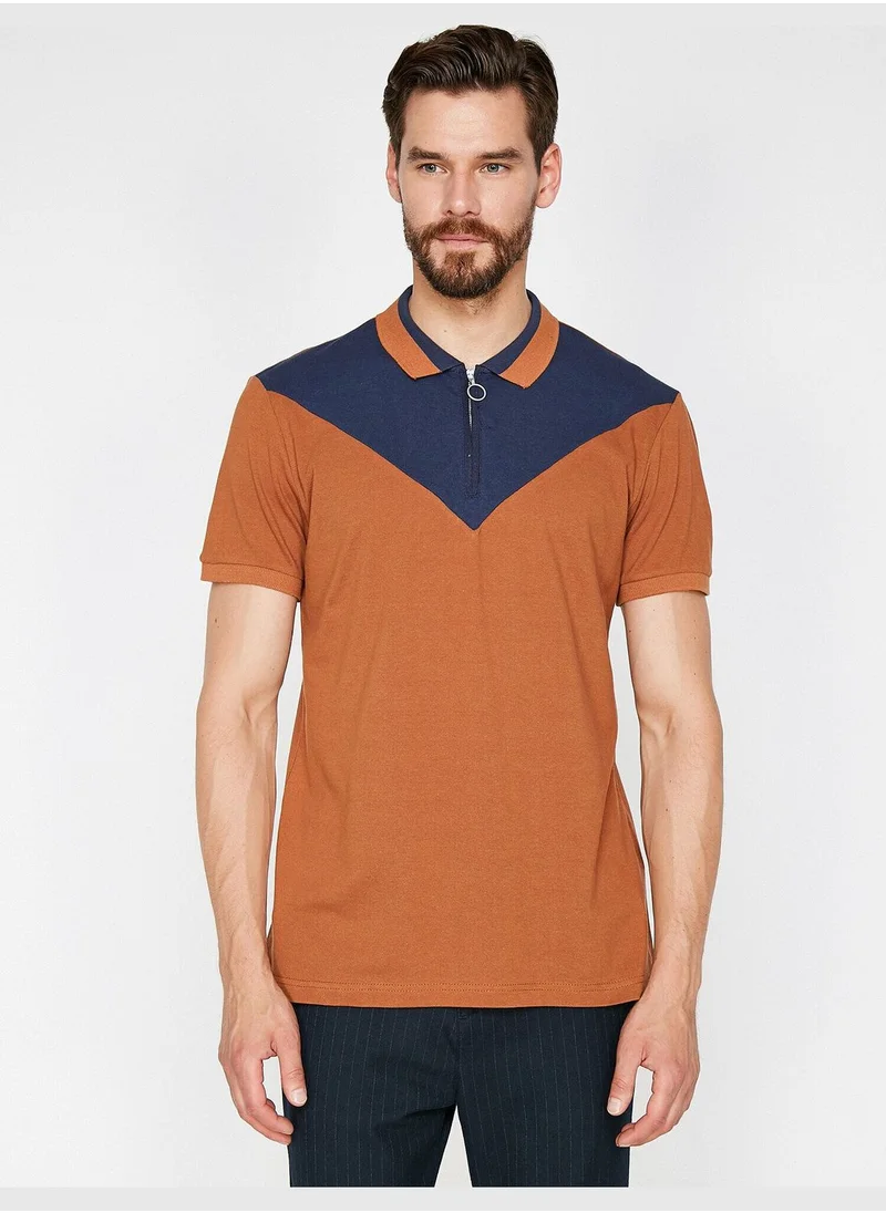 KOTON Polo Neck T-Shirt