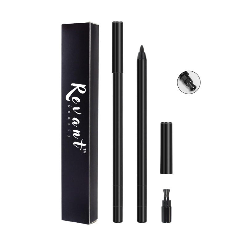 Revant Beauty Gel Eyeliner for Mature Women, Round Tip Design - Waterproof, Sweat and Smudge Resistant Precision Eyeliner for All Day Use (black) - Image 1