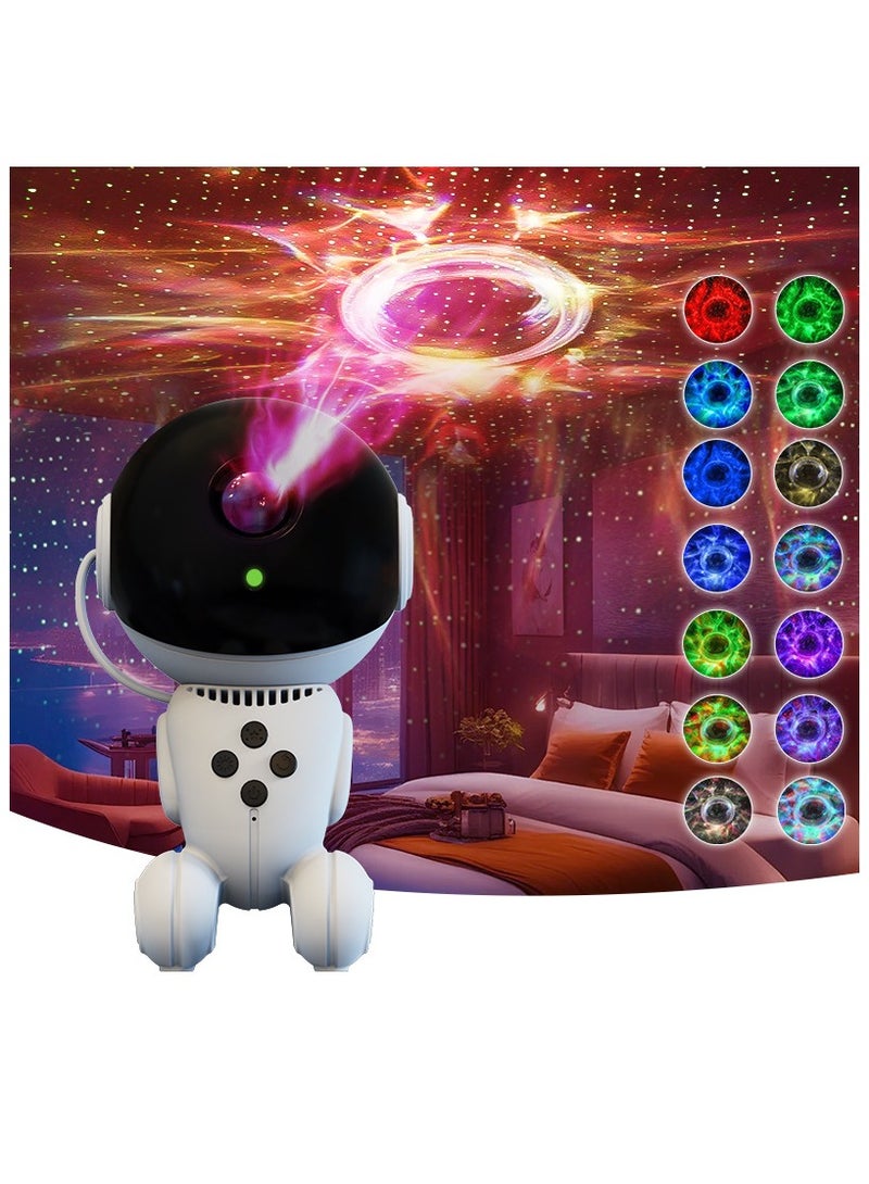 Robot Star Projector,Astronaut Star Projector,Kids Galaxy Star Led Projector Night Light with Timer Remote Control and 360°Adjustable Design for Children Adults Baby Bedroom,Party Room and Game Room  - Image 2