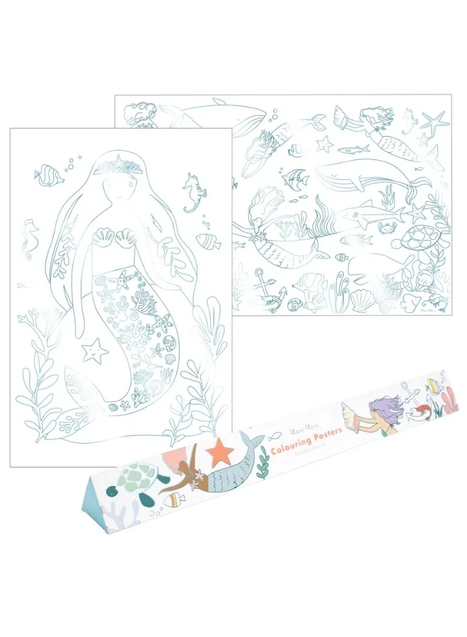 Meri Meri Mermaid Colouring Posters