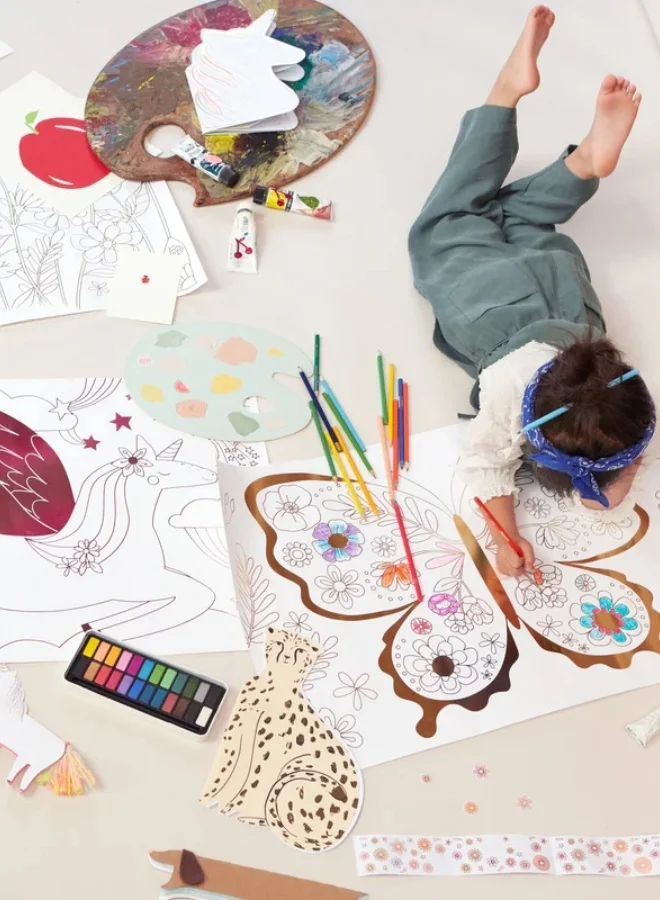 Meri Meri Mermaid Colouring Posters