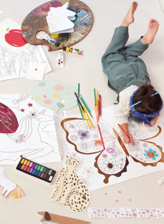 Meri Meri Mermaid Colouring Posters - Image 2