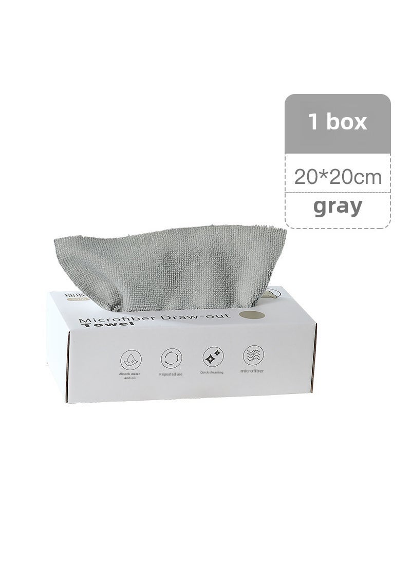 Disposable Microfiber Kitchen Cleaning Cloths 20 Gray 20*20cm