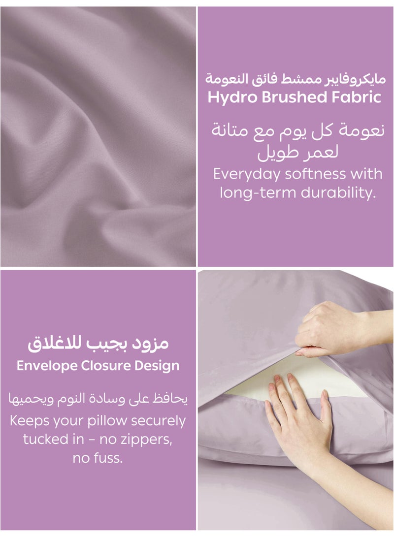 Donetella Bedding Fitted Sheet - Fits 90x200 Cm Bed For Single Bed 2 Pcs (1 Fitted Sheet and 1 Pillowcase) - 30 Cm Deep Pocket - Solid Bed Sheet - Image 5