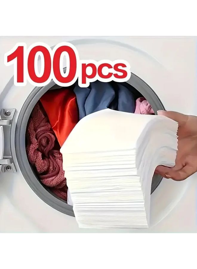 Laundry Detergent Sheets 100 Pack Anti Dye Transfer Colorfast Fabric Fragrance Free Delicates - Image 1